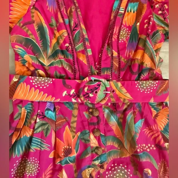 FARM Rio Macaw Party Belted Romper - Picture 3 of 3
